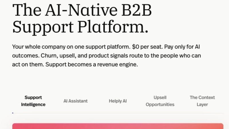 Helply Debuts Free AI Support Platform, Charges Only for Resolution