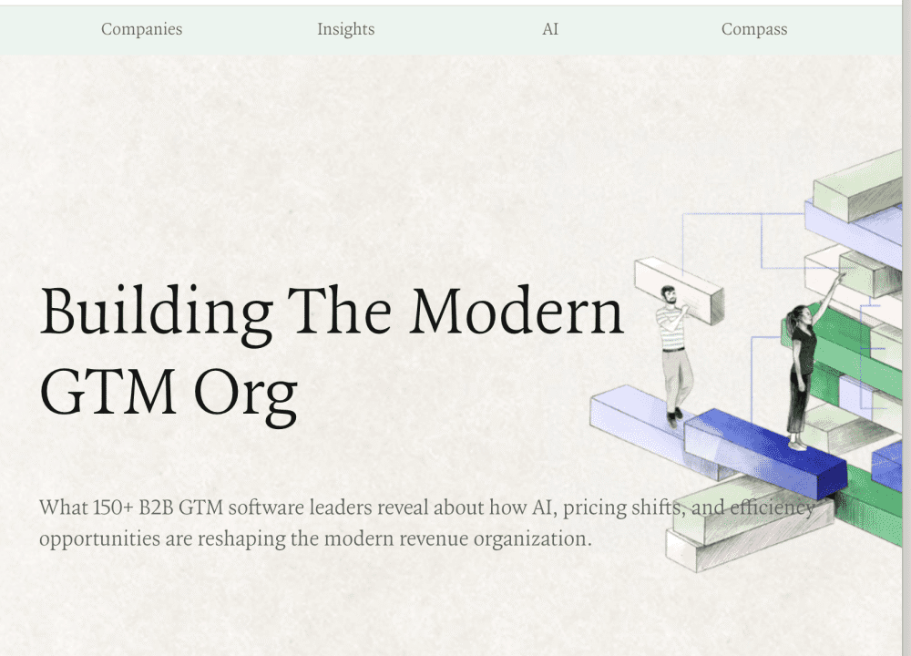 The Modern GTM Org in 2026: 20-30% Leaner, 9x Flatter, ~2x More Net New Revenue Per Rep.  The Latest from ICONIQ Growth.
