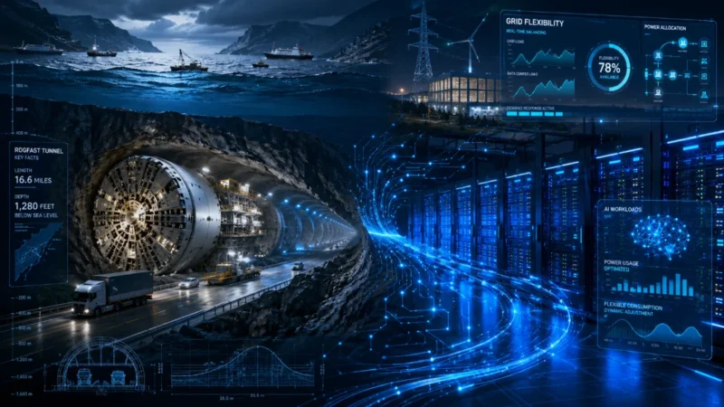 Norway Builds 16.6-Mile Subsea Tunnel; AI Fuels Flexible Data Centers