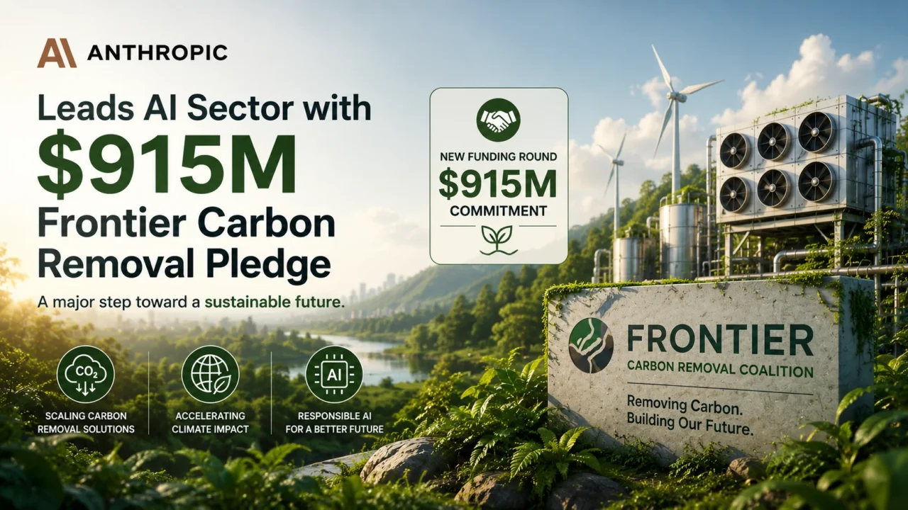 Anthropic Leads AI Sector with $915M Frontier Carbon Removal Pledge